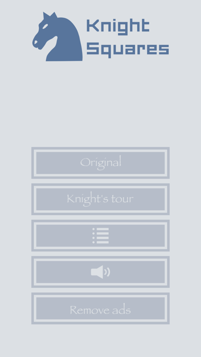 Knight Squares game over screen with high score