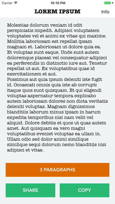 Lorem Ipsum Generator keyboard generating placeholder text in a text field