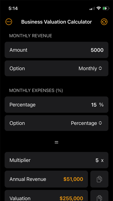 Sales tax calculator with pre-tax price and total