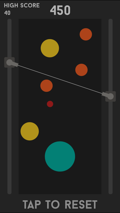 Dots splitting into smaller pieces after being zapped